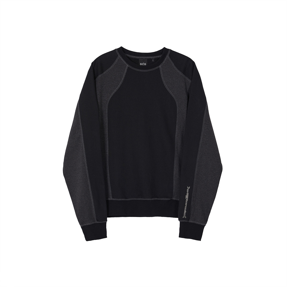 스테레오 바이널즈 - [AW20 SCS] Panel Sweatshirt(Black)